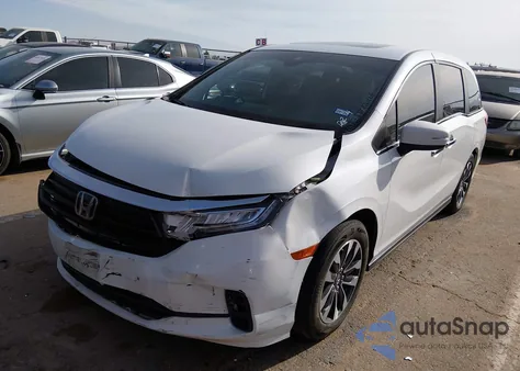 2022 Honda Odyssey Ex-L z USA, uszkodzony, nr VIN 5FNRL6H79NB044543
